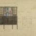 Design for a sideboard, for W.J. Bassett-Lowke (recto) Measured drawing of cutlery (verso)